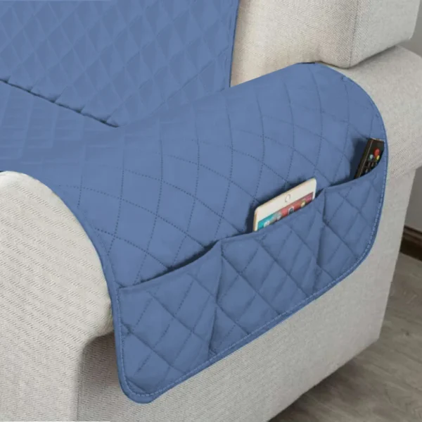Blue Sofa Cover - Image 2