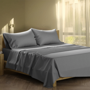 Grey Cotton Bed Sheet