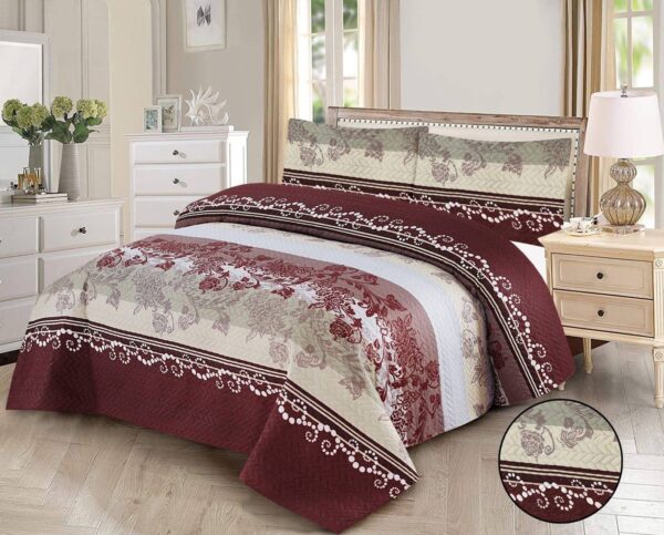 Floral printed cotton bed sheet set - Image 3