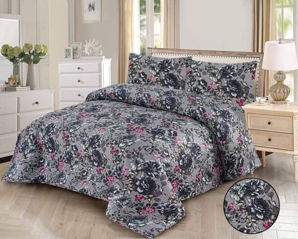 Floral printed cotton bed sheet set - Image 5